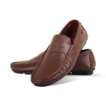 Classic Brown Leather Loafer For Men SB-S979