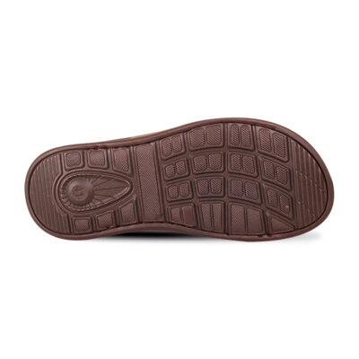 Chocolate Leather Slip-On Comfort Sandal For Men SB-S984