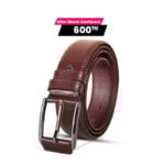 Classic Rich Brown Leather Belt For Men SB-B204