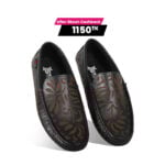 Laser Cut Floral Design Leather Loafer For Men SB-S953