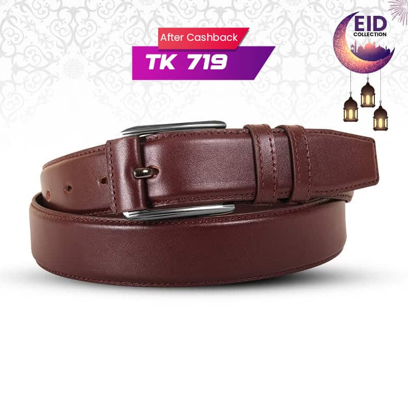 Classic Rich Brown Leather Belt For Men SB-B204