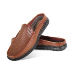 Laser Cut Design Leather Half Loafer For Men SB-S1000