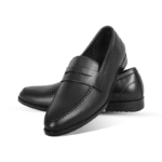 Classic Black Leather Penny Loafer Shoes For Men SB-S994