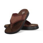 Dark Brown Comfort Leather Sandal For Men SB-S1008