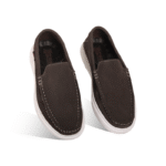 Dark Chocolate Suede Leather Casual Shoes For Men SB-S997