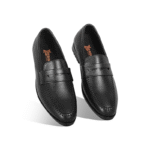Classic Black Leather Penny Loafer Shoes For Men SB-S994