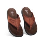 Brown Comfort Leather Sandal For Men SB-S1004
