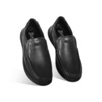 Black Leather Casual Shoes For Men SB-S1001