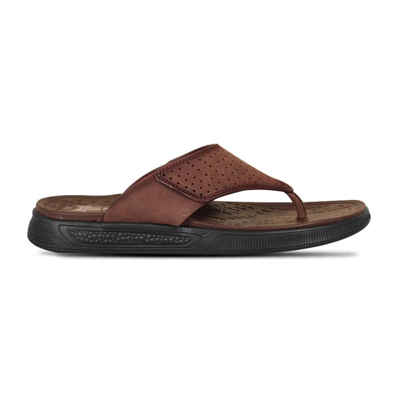 Dark Brown Comfort Leather Sandal For Men SB-S1008