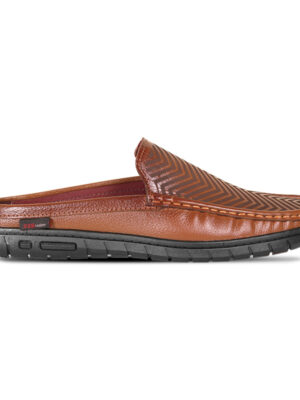 Laser Cut Design Leather Half Loafer For Men SB-S1000