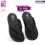Black Comfort Leather Sandal For Men SB-S1003