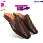 Braided Design Leather Half Shoes For Men SB-S766