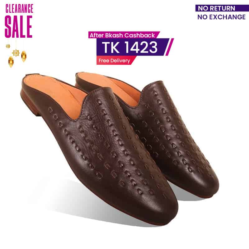 Braided Design Leather Half Shoes For Men SB-S766