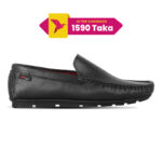 Classic Black Leather Loafer For Men SB-S988