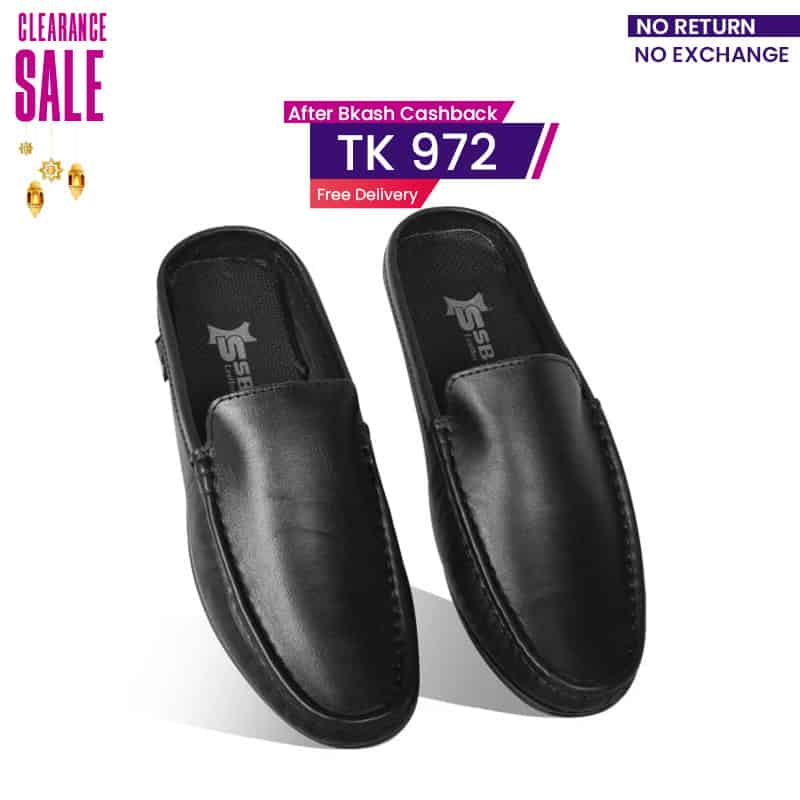 Classic Plain Leather Half Shoes For Men SB-S913