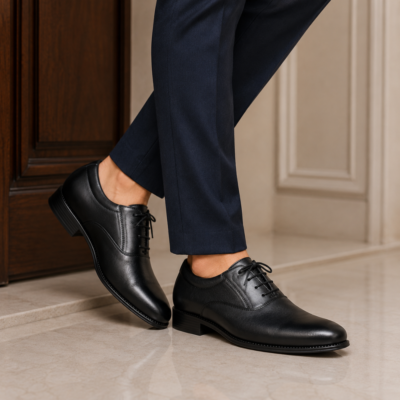 Classic Black Leather Oxford Shoes For Men SB-S992