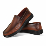 Antique Brown Leather Casual Shoes For Men SB-S998