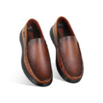 Antique Brown Leather Casual Shoes For Men SB-S998