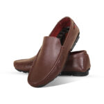 Classic Chocolate Brown Leather Loafer For Men SB-S1017