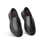Black Leather Casual Shoes For Men SB-S1009