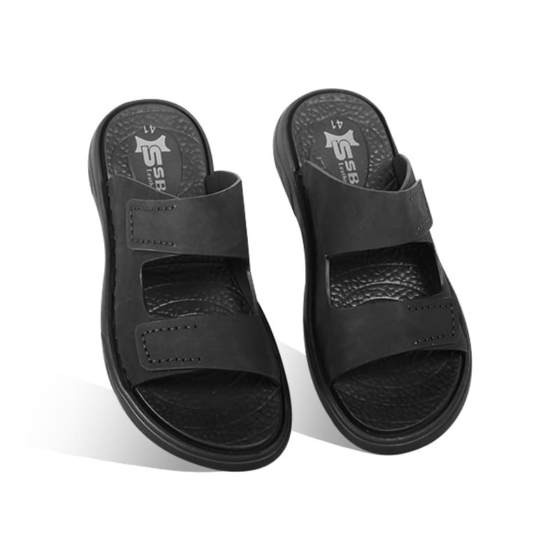 Nubuck Leather Slip-On Sandal For Men SB-S1019