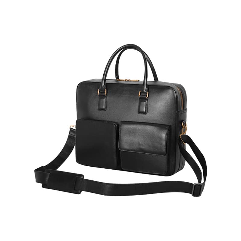 Classic Black Leather Executive Bag SB-LB503