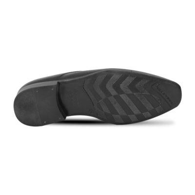 Black Textured Leather Formal Shoes For Men SB-S1011