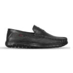 Black Leather Casual Shoes For Men SB-S1015