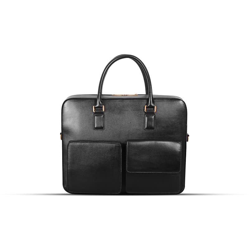 Classic Black Leather Executive Bag SB-LB503