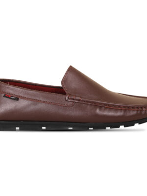 Classic Chocolate Brown Leather Loafer For Men SB-S1017