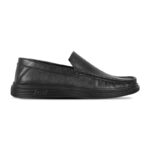 Black Leather Casual Shoes For Men SB-S1009