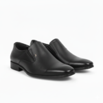 Black Textured Leather Formal Shoes For Men SB-S1011