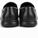 Black Leather Casual Shoes For Men SB-S1015