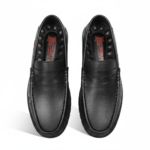 Black Leather Casual Shoes For Men SB-S1015