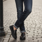 Black Leather Casual Shoes For Men SB-S1009