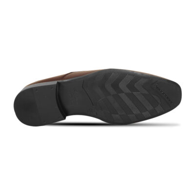 Chocolate Textured Leather Formal Shoes For Men SB-S1020