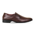 Chocolate Textured Leather Formal Shoes For Men SB-S1020