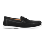 Monfia Classic Black Suede Loafer For Men-MF08