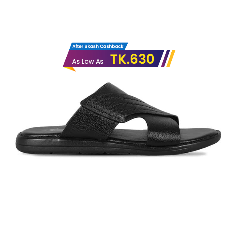 Stylish Leather Slip-On Sandal For Men SB-S796
