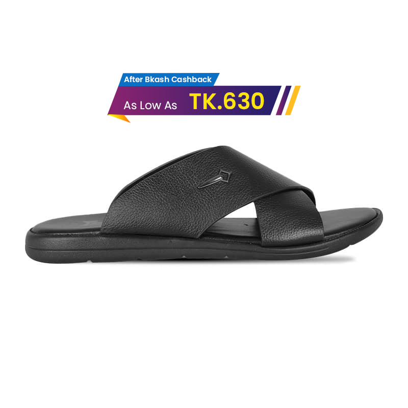 Stylish Leather Slip-On Sandal For Men SB-S802