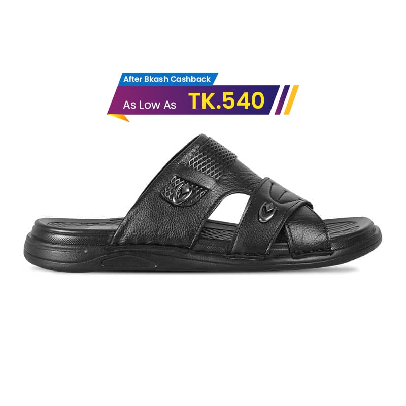 Super Soft Leather Slip-On Sandal For Men SB-S983