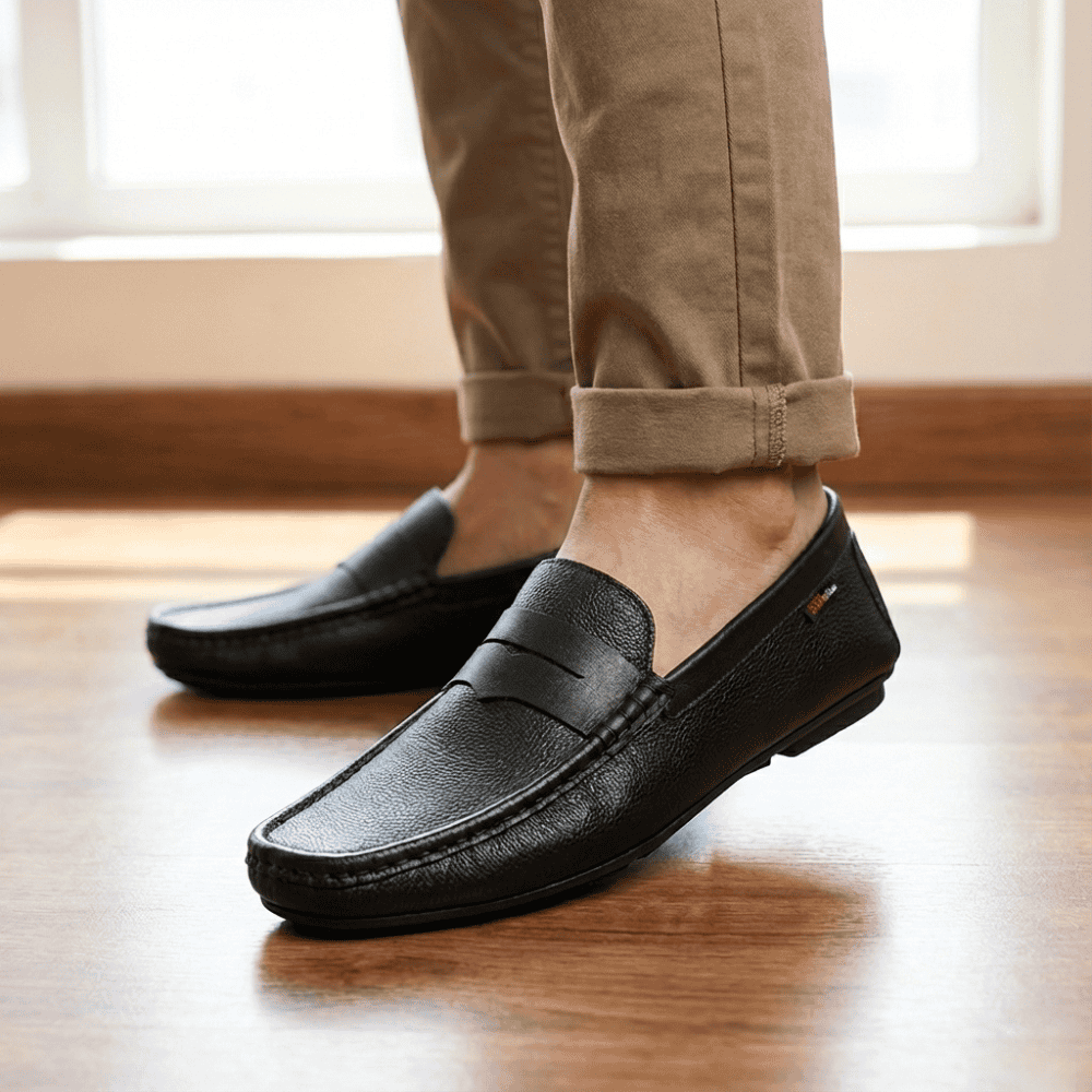 Classic Brown Leather Loafer For Men SB-S1023