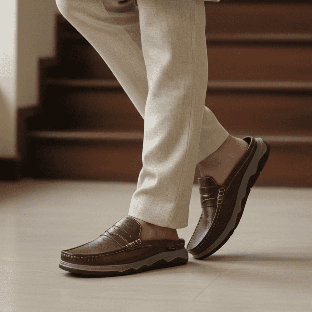 Genuine Leather Half Shoes For Men SB-S1024