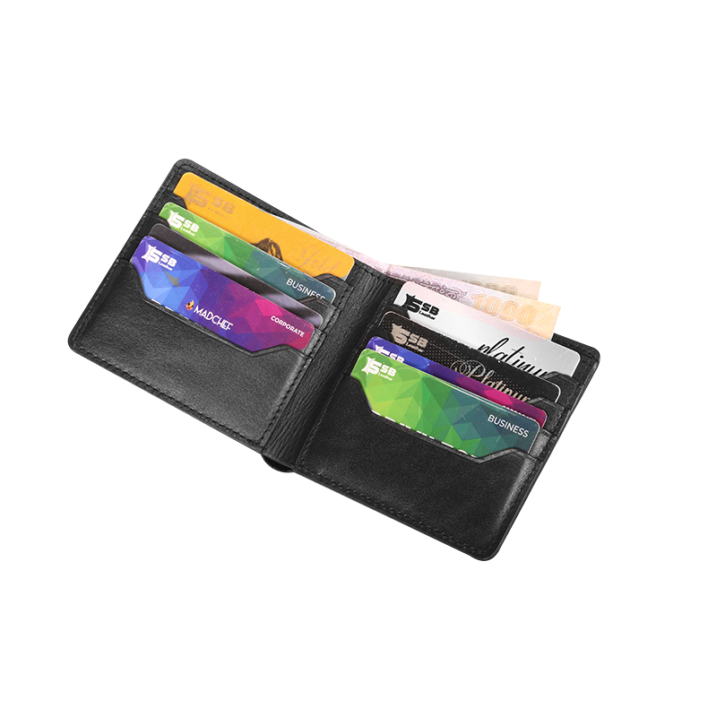 Black Leather Wallet For Men SB-W245