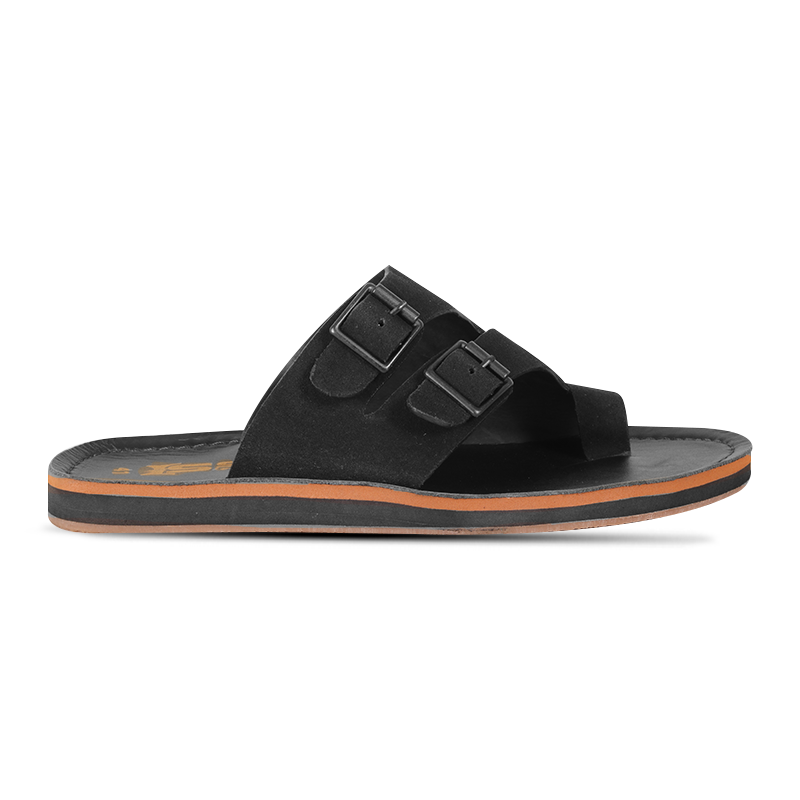 Black Suede Leather Sandal For Men SB-S1059