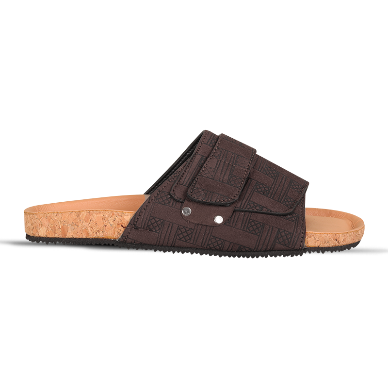 Textured Pattern Slide Sandal For Men MF15