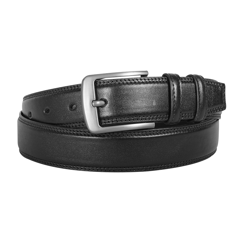 Classic Black Leather Belt For Men SB-B212