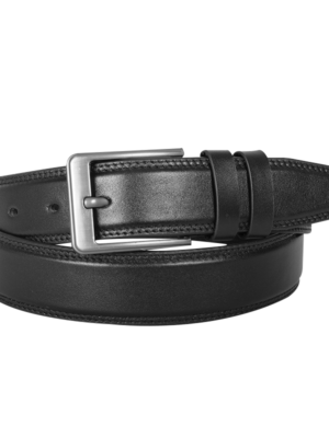 Classic Black Leather Belt For Men SB-B212