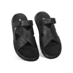 Nubuck Leather Crisscross Strap Sandal SB-S1052