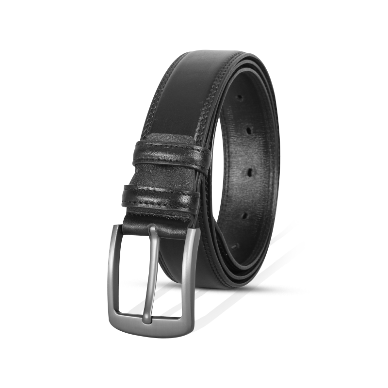 Classic Black Leather Belt For Men SB-B212